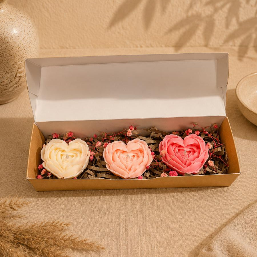 Pack x3 Rosas Corazón